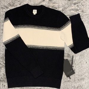 Gap Cream/Black Crew Neck Sweater